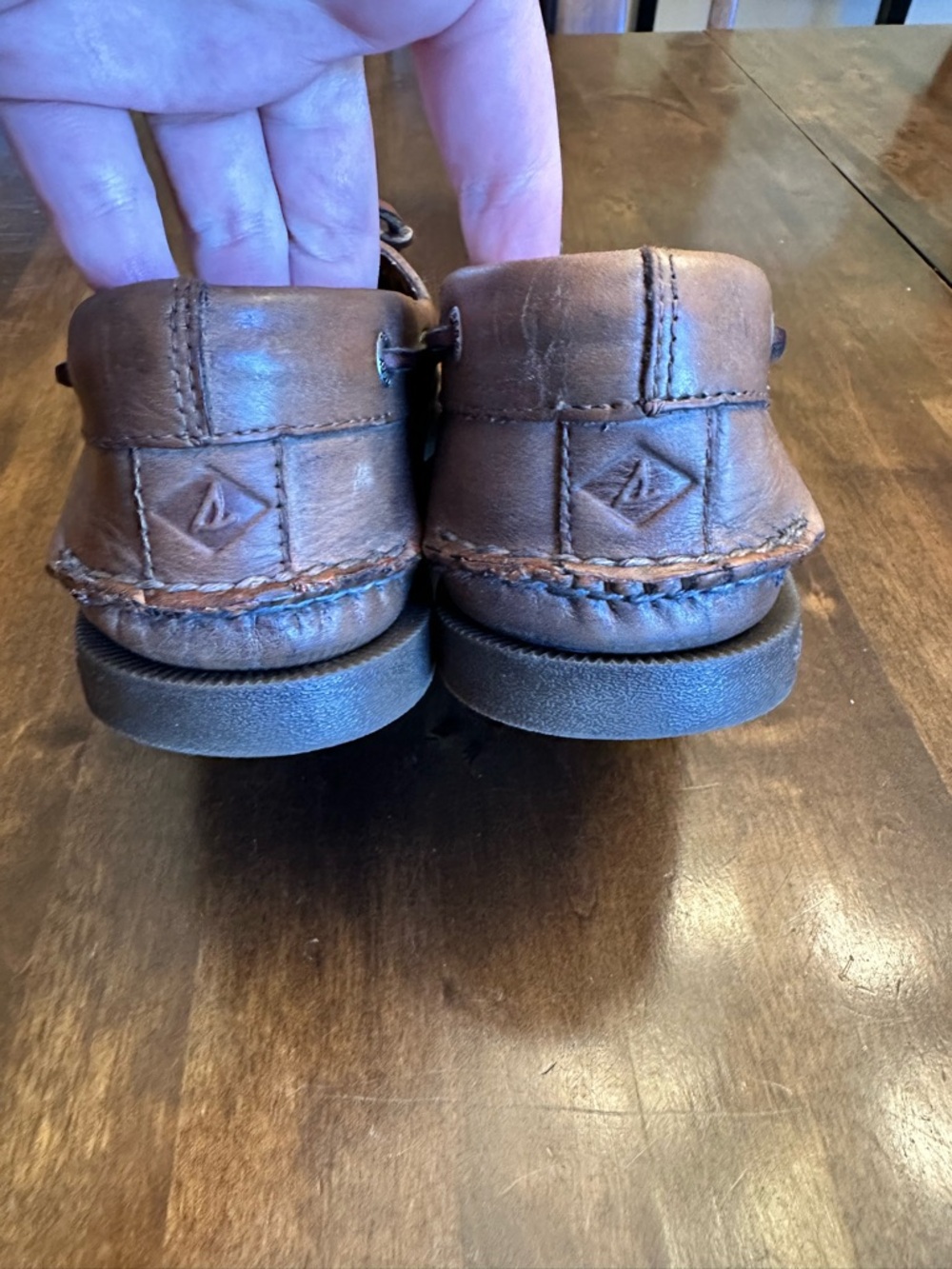 Sperry Top-Sider Mens Boat Shoes Leather Tan Brown Size 10 Classic Preppy - Picture 8 of 16